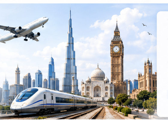 Travel city illustration